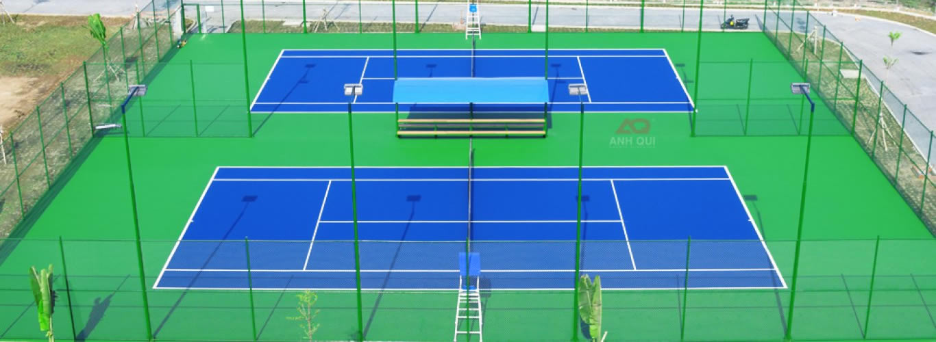 Thi công sân tập tennis tại Vinh Nghệ An